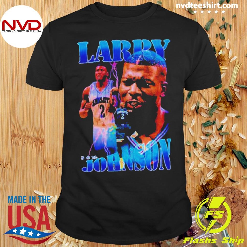 Larry Johnson Charlotte Hornets Player Stats Shirt