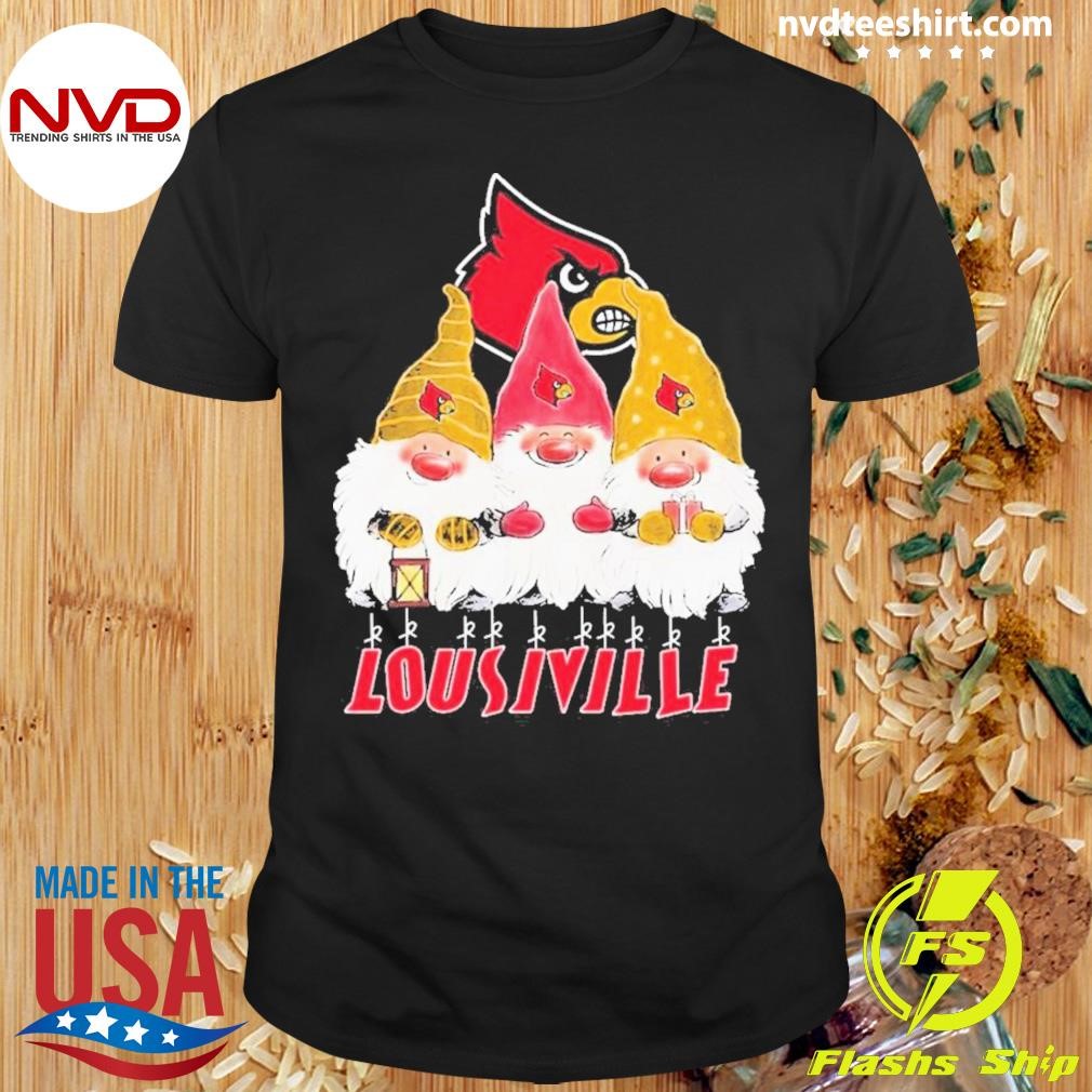 Louisville Cardinals X Gnome Christmas Shirt