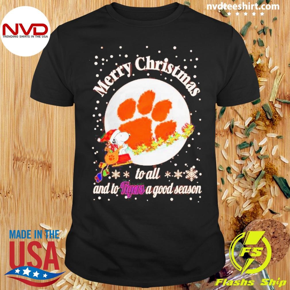 Merry Christmas To All And To Clemson Tigers A Good Season Shirt