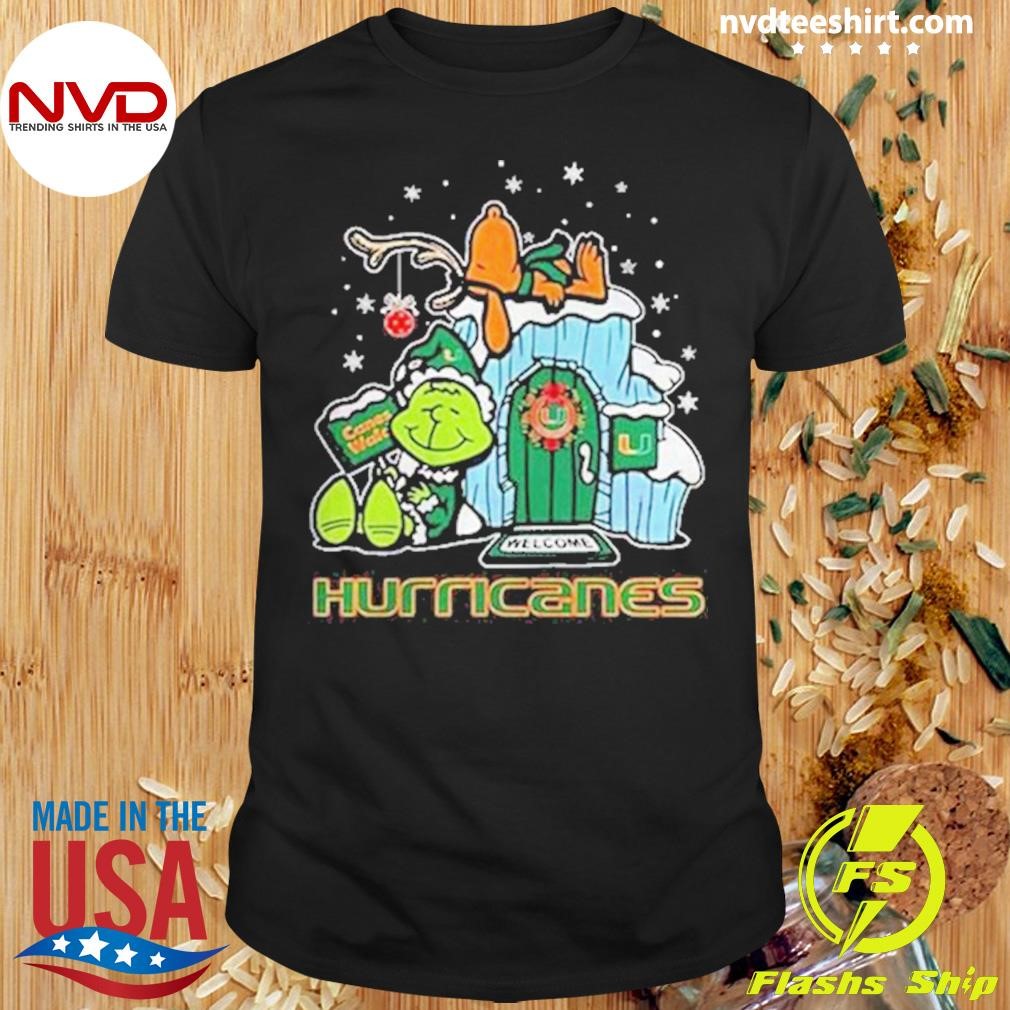 Miami Hurricanes Grinch Nuts Welcome Christmas Shirt