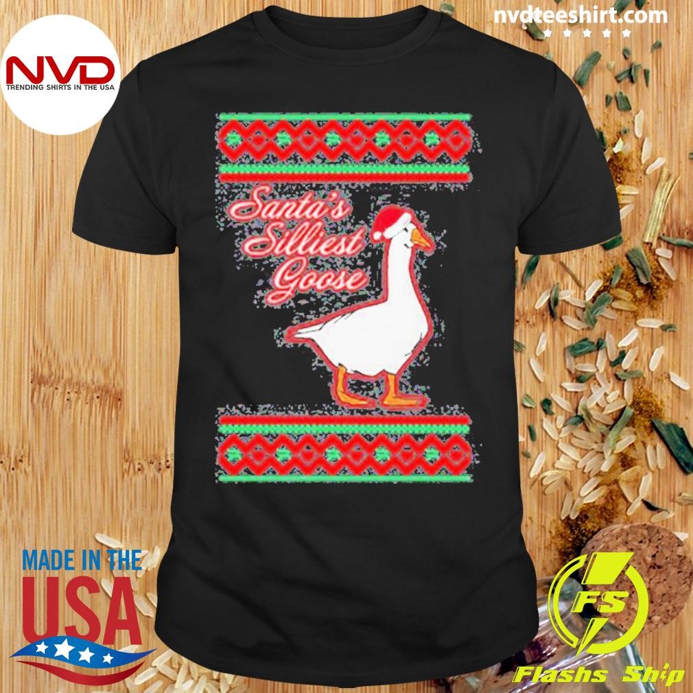 Middleclassfancy Santa’s Silliest Goose Tacky Shirt
