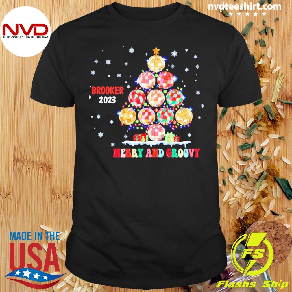 Personalized Disco Ball Christmas Tree Merry And Croovy Shirt