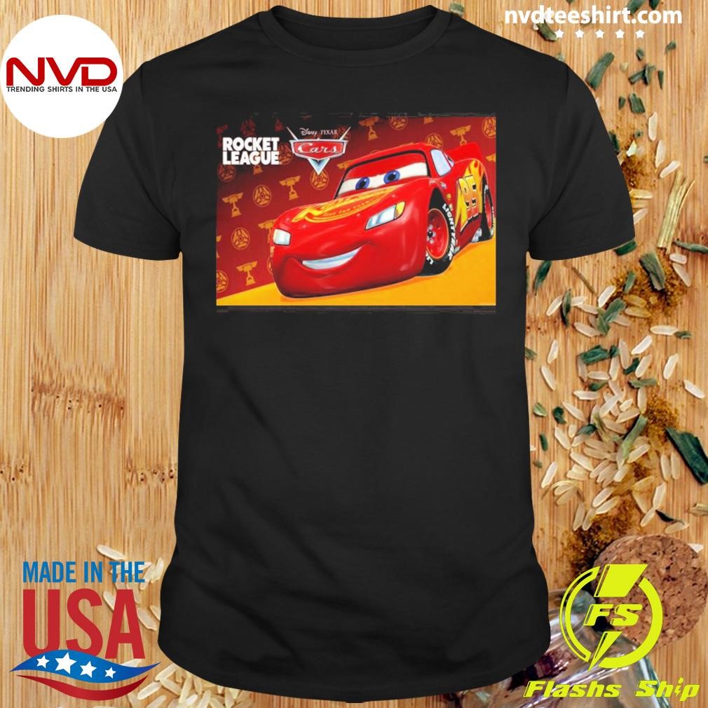 Pixar Cars Lightning Mcqueen Is Being Added To Rocket League Shirt