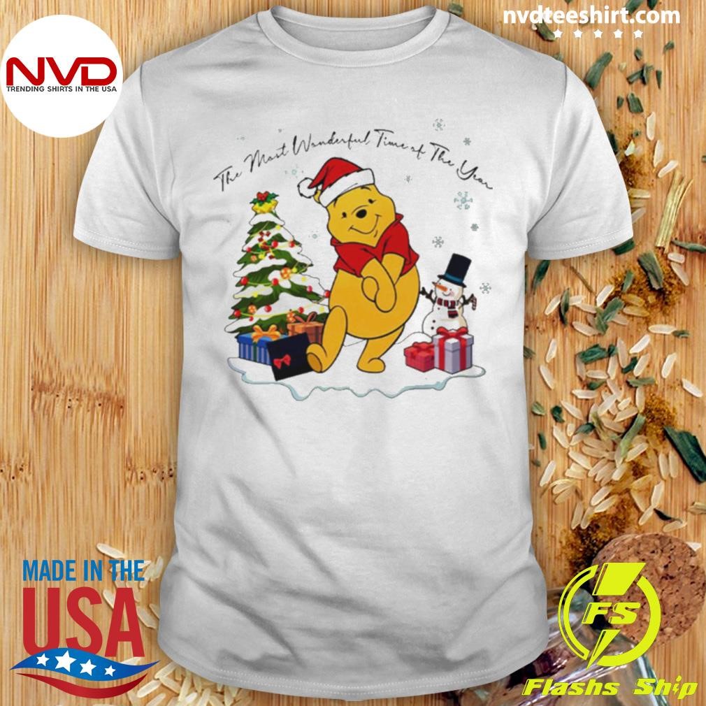 Pooh Christmas The Most Beutiful Time Of The Year Shirt