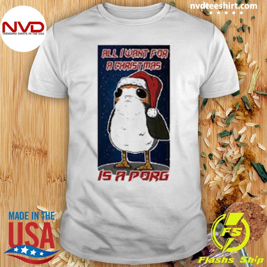 Porg Fan Made Christmas & Prints Shirt