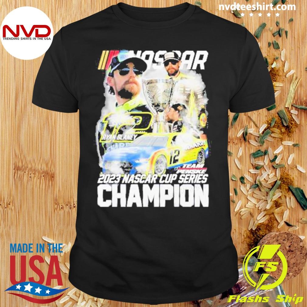 Ryan Blaney 2023 Nascar Cup Series Champion Ryan Blaney Team Penske Signature Shirt