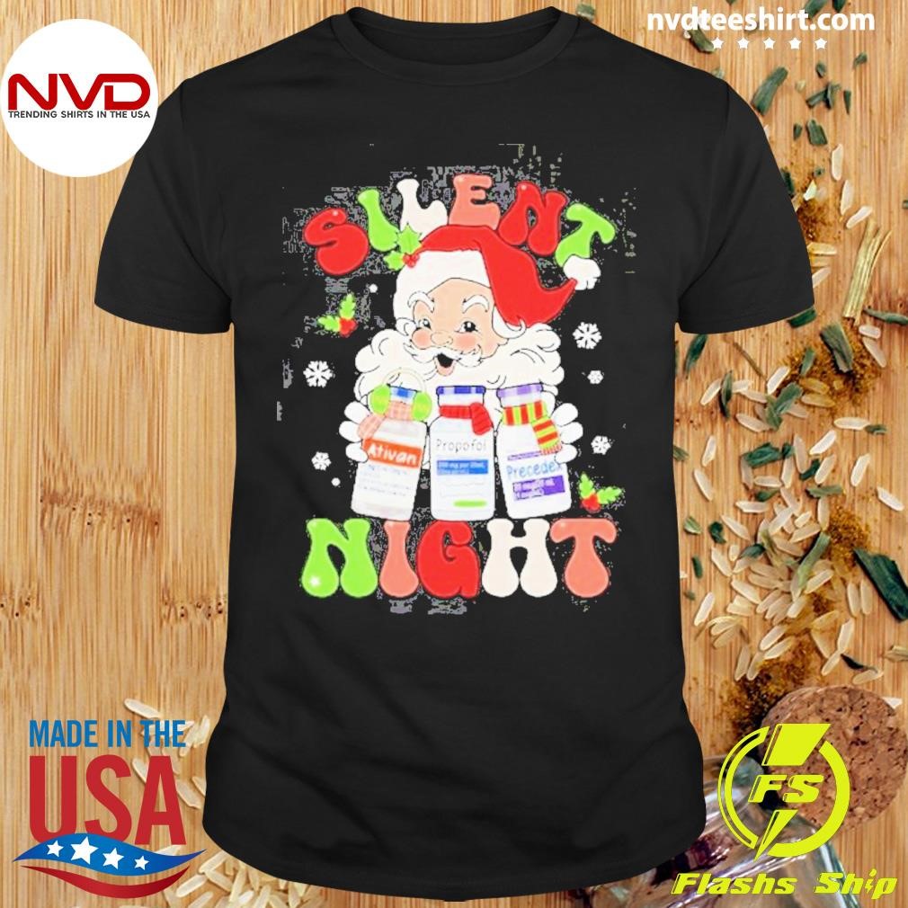 Santa Claus Silent Night Christmas Shirt