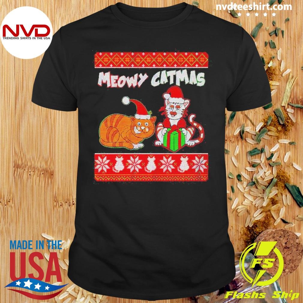 Santa Meowy Catmas Christmas Shirt