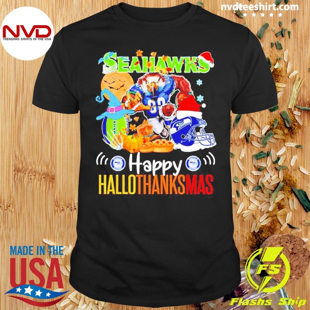 Seattle Seahawks Happy Hallothanksmas Shirt