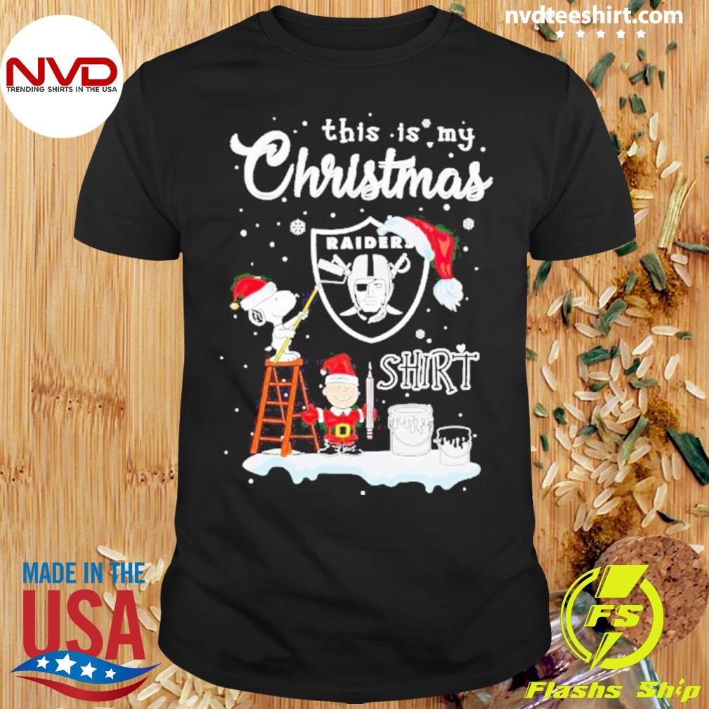 Snoopy And Charlie Brown Las Vegas Raiders This Is My Christmas Shirt