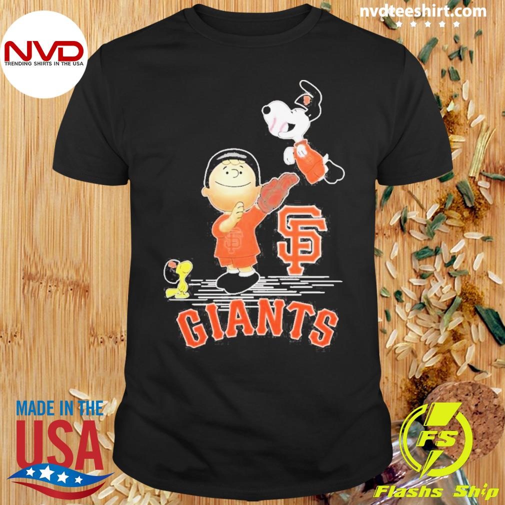 Snoopy And Woodstock San Francisco Giants The Peanuts Christmas 2023 Shirt