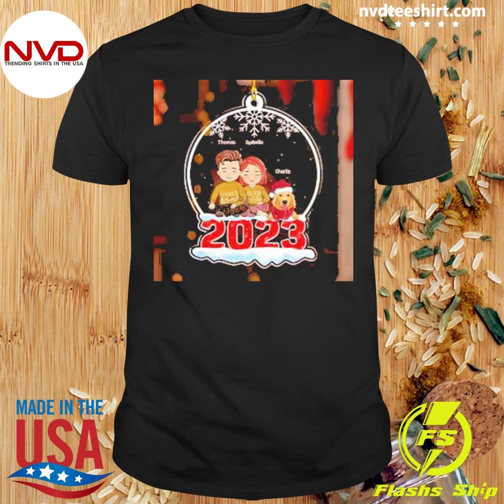 Snow Globe With Pet Personalized Ornament 2023 Shirt