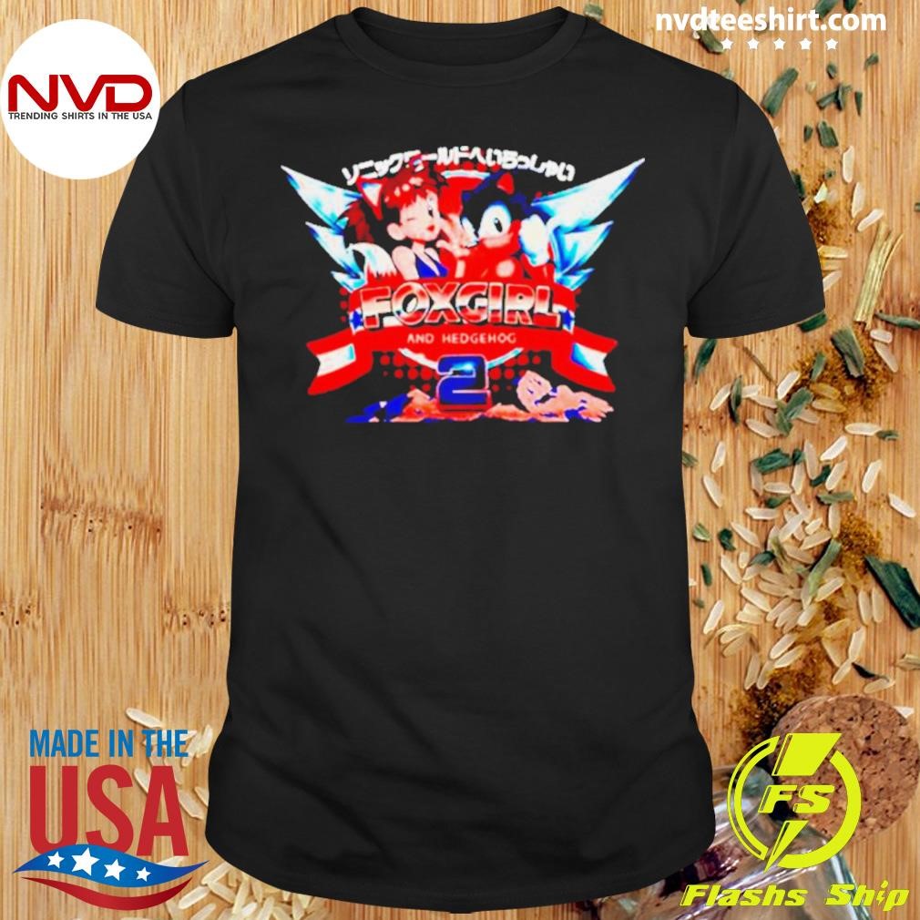 Sonic Fox Girl And Hedgehog Shirt