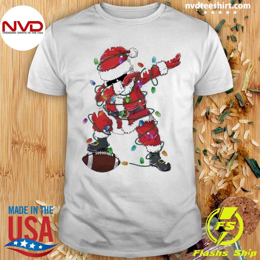 Sport Christmas Football Santa Claus Light Shirt