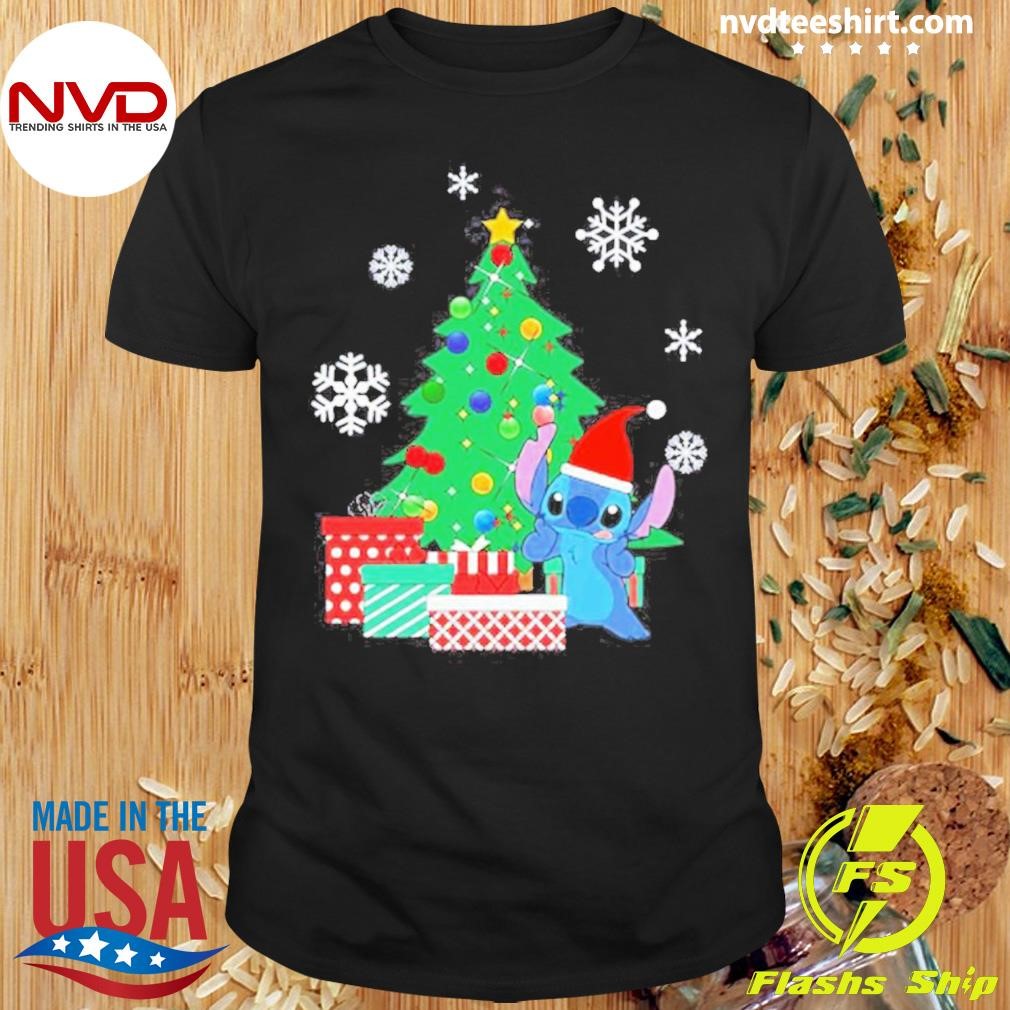 Stitch Christmas Tree Lilo And Stitch Shirt