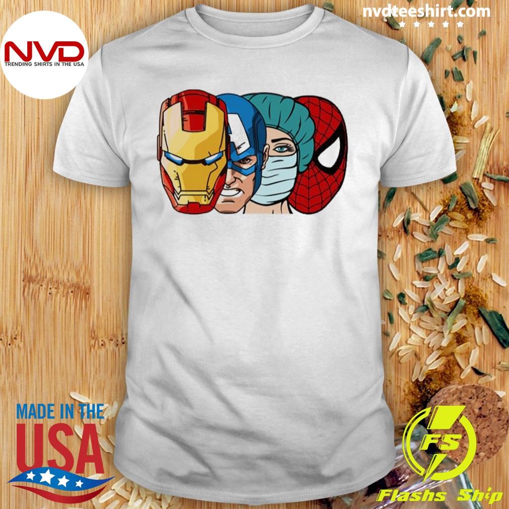Super Hero Nurse Marvel Style Shirt
