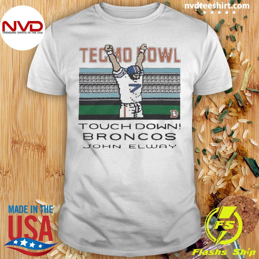 Tecmo Bowl Touchdown Broncos John Elway Shirt