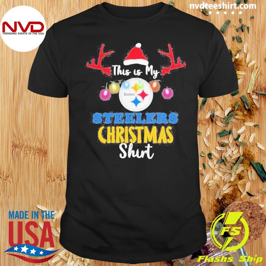 This Is My Football Pittsburgh Steeler Christmas Shirt