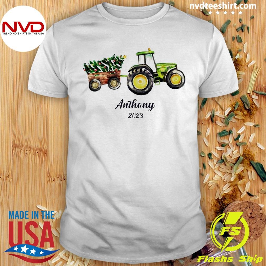 Tractor Trailer Christmas Tree Shirt