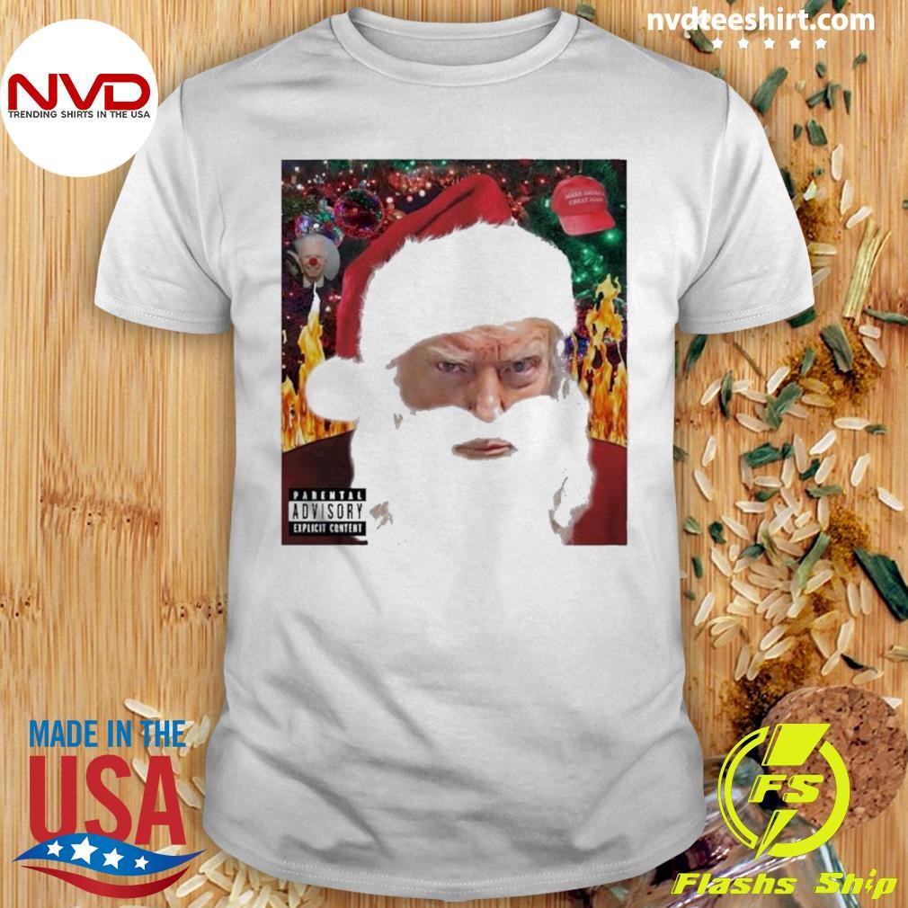 Trump Santa Mugshot Tacky Christmas Shirt