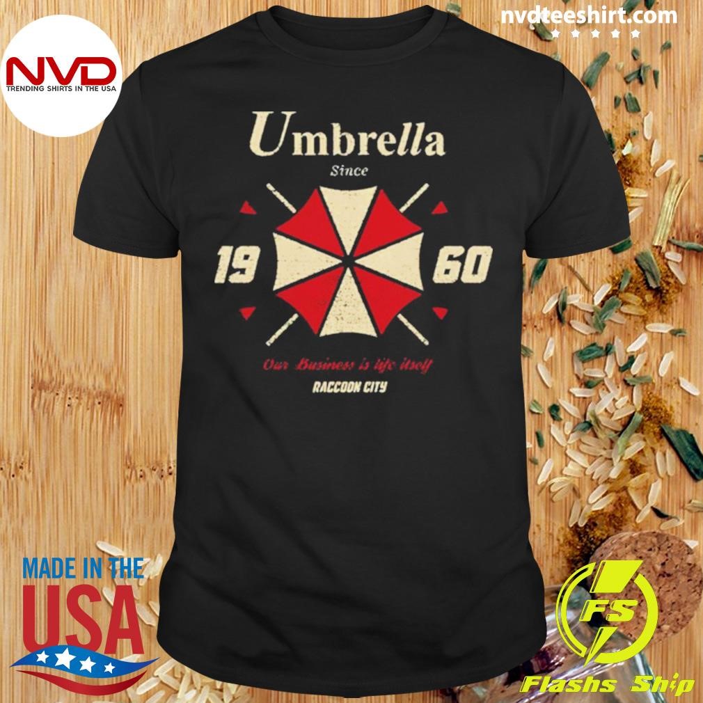 Umbrella Red White Resident Evil Shirt
