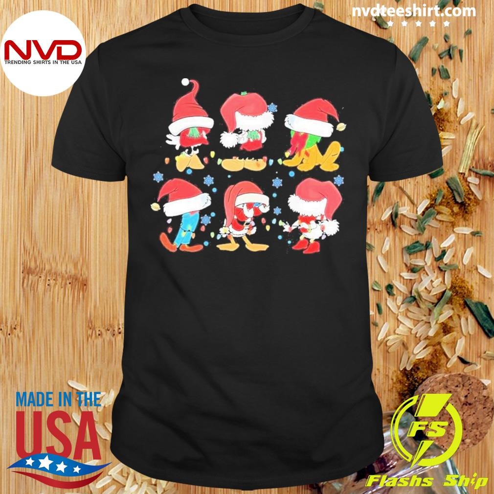 Vintage Santa Mouse And Friends Christmas Shirt
