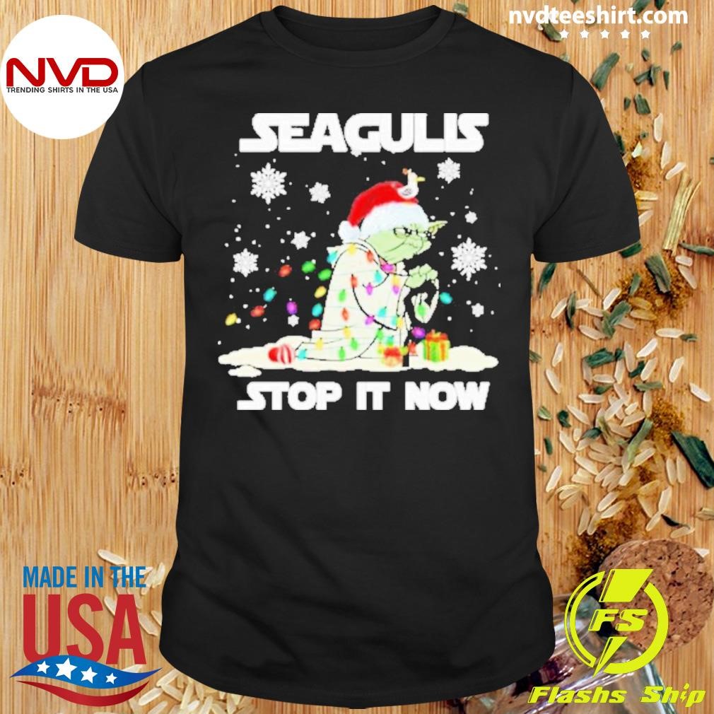 Yoda Old Seagulls Stop It Now Christmas Shirt