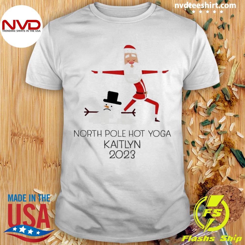 Yoga Santa North Pole Hot Yoga Christmas Shirt