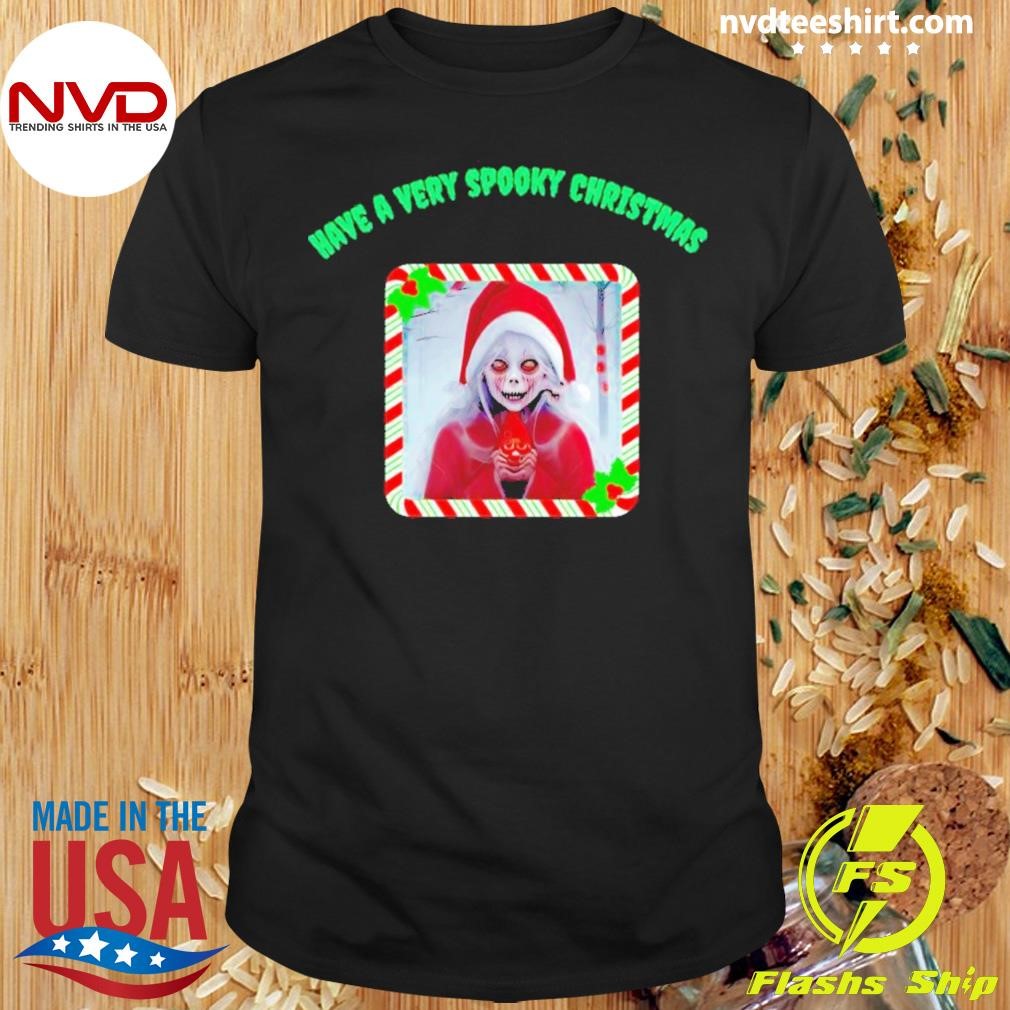 Zombie Girl Have A Very Spooky Christmas Shirt