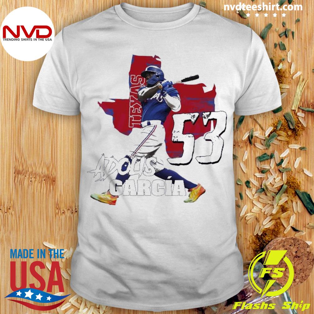 Vintage 90s Adolis Garcia 53 Rangers Shirt