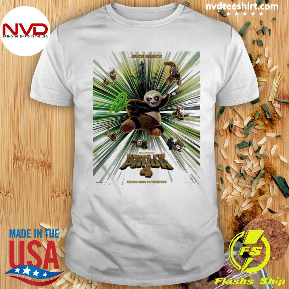 Kung Fu Panda 4 Official First Poster 2024 Jack Black DreamWorks Shirt ...