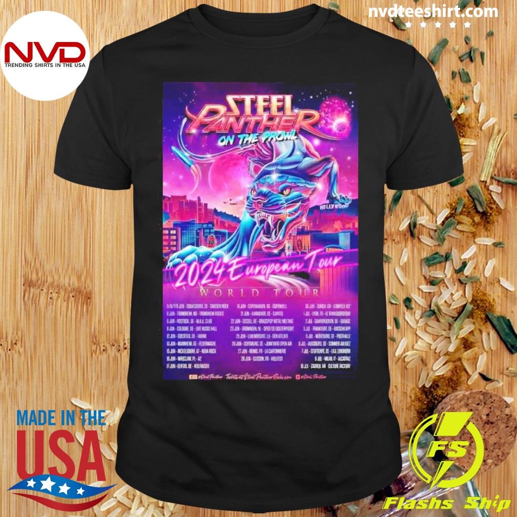 Steel Panther 2024 Tour Poster Shirt - NVDTeeshirt