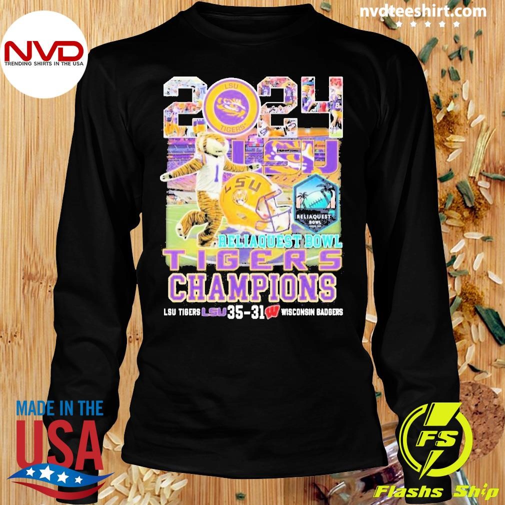 LSU Tigers Mascot 2024 Reliaquest Bowl Champions Shirt NVDTeeshirt