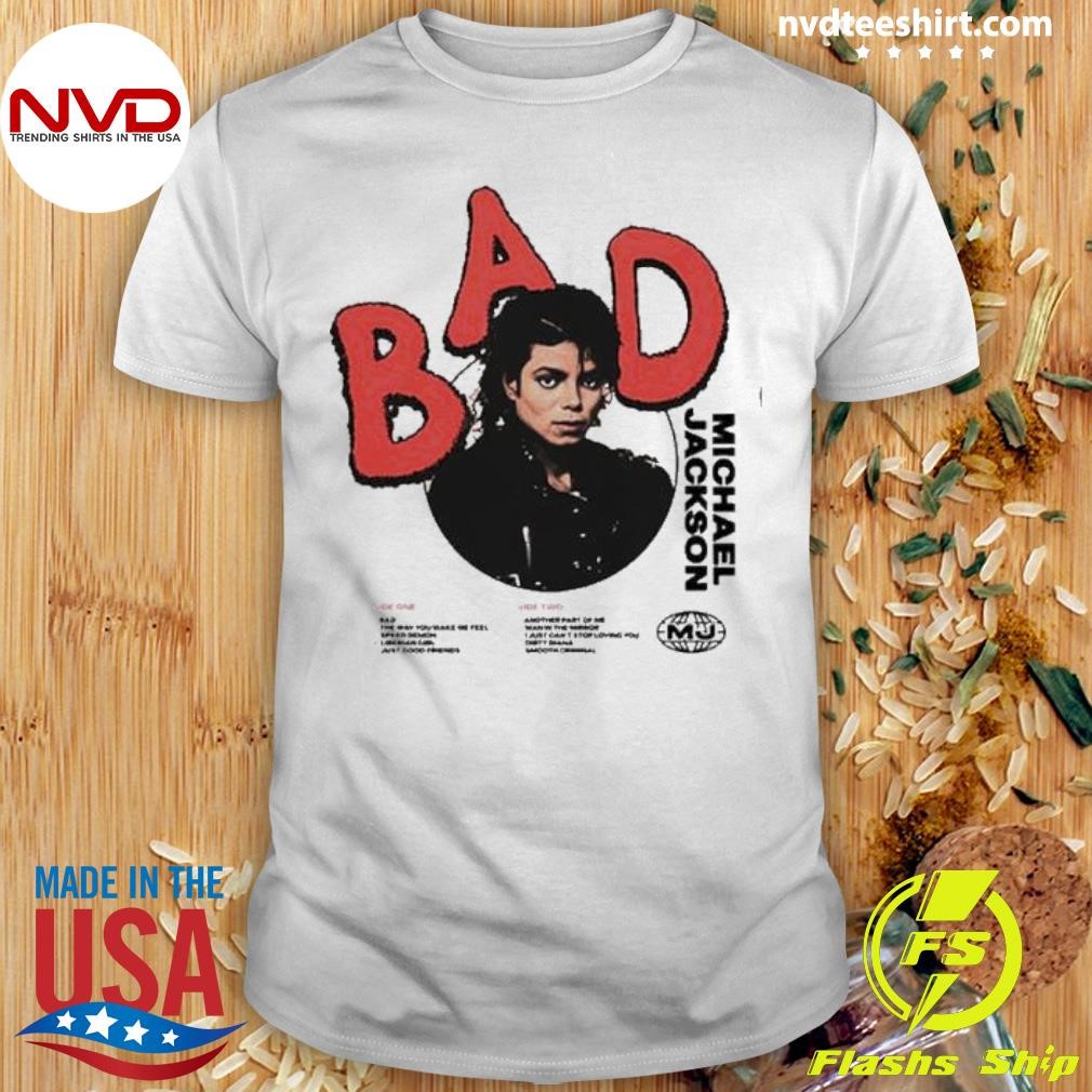 Michael jackson bad outlet t shirt