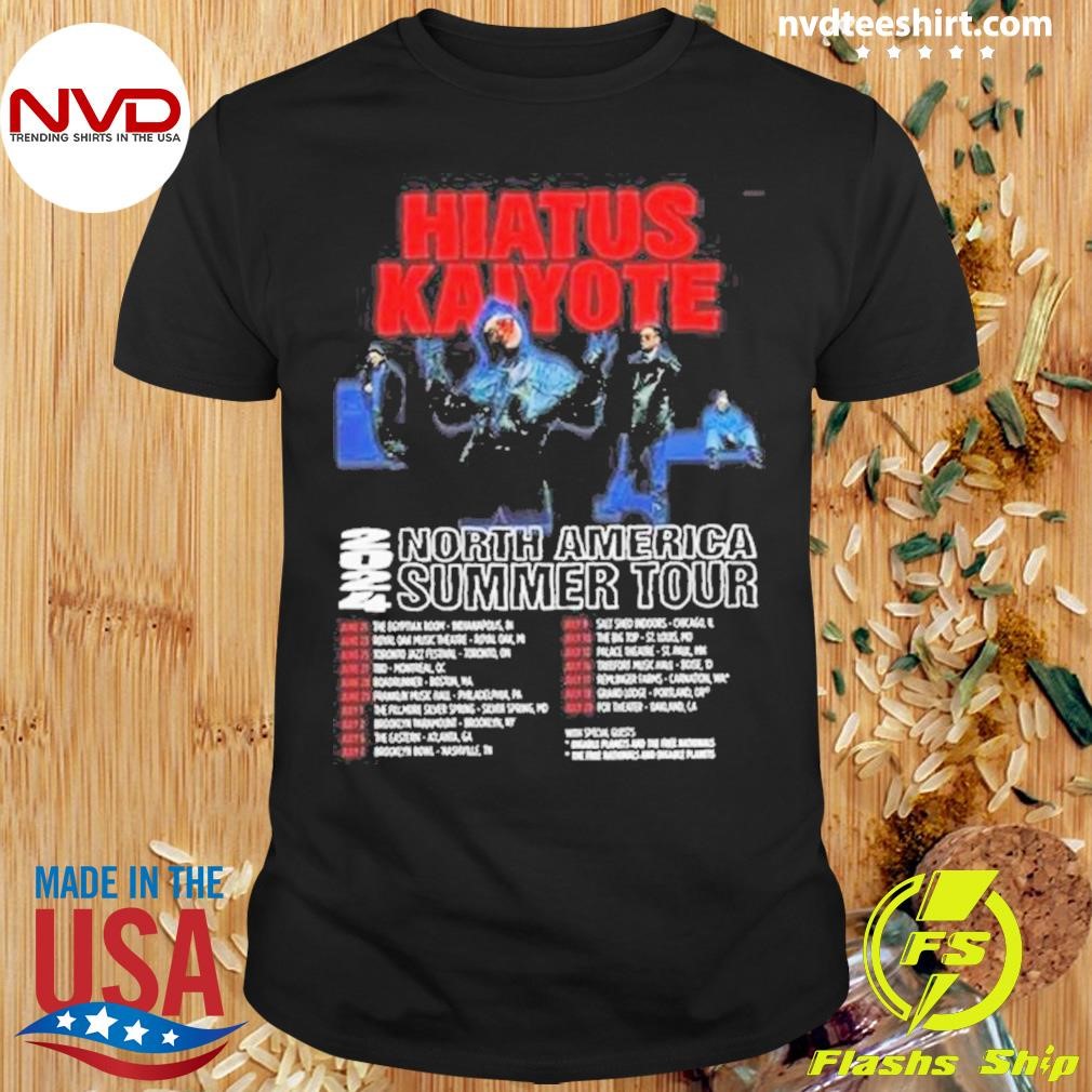 Hiatus Kaiyote 2024 ツアー Tシャツ Hiatus Kaiyote North America Summer Tour 2024 Performance