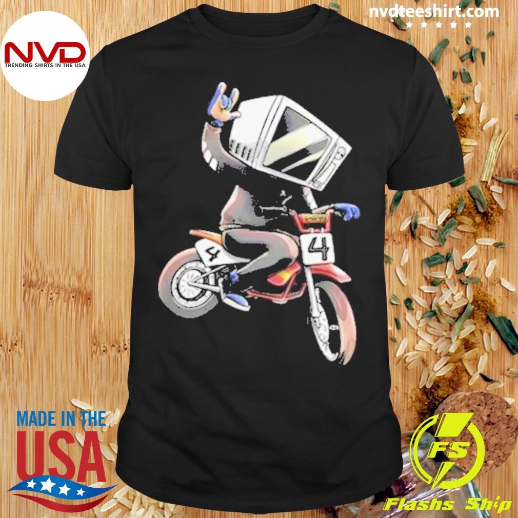 Make The Good Smile Microwave Man Bike Shirt