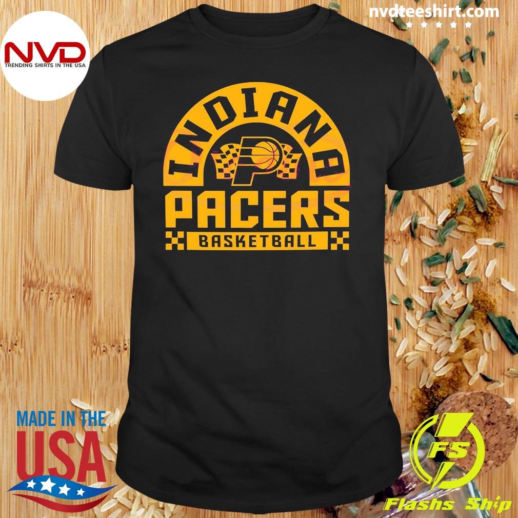 Checkered Indiana Pacers Basketball Shirt