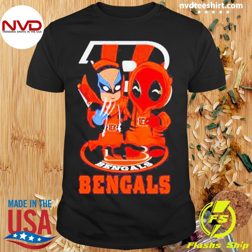 Cincinnati Bengals Marvel Wolverine And Deadpool True Friends Shirt