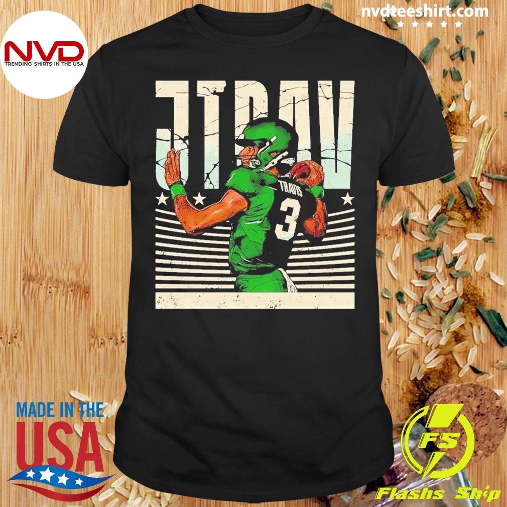 Jordan Travis New York Jets Football Cartoon Shirt