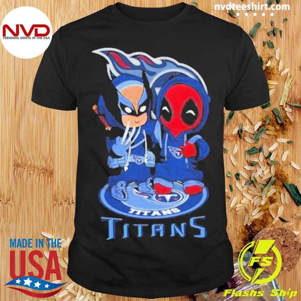 Tennessee Titans Marvel Wolverine Deadpool True Friends 2024 Shirt