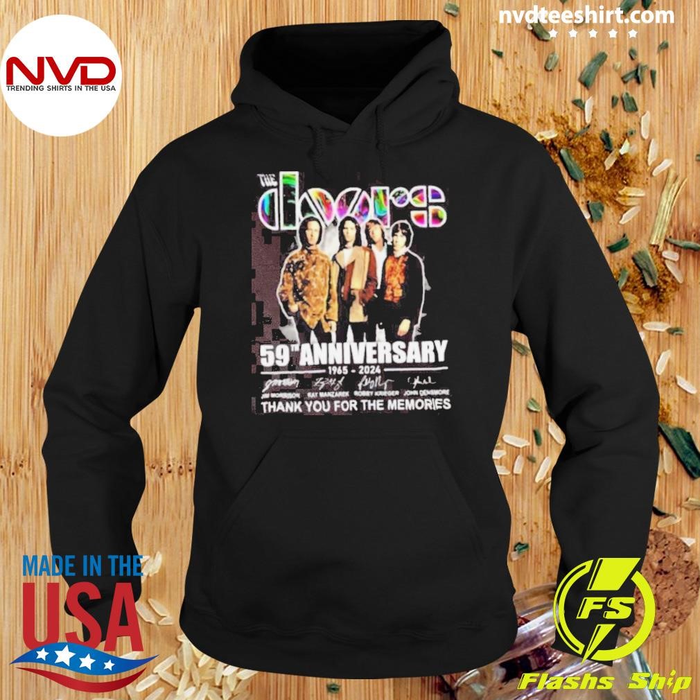 The Doors 59th Anniversary 1965-2024 Thank You For The Memories Signatures Shirt Hoodie.jpg