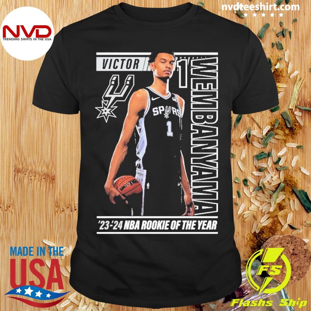 Victor Wembanyama San Antonio Spurs 2024 Nba Rookie Of The Year Perimeter Shooting Shirt