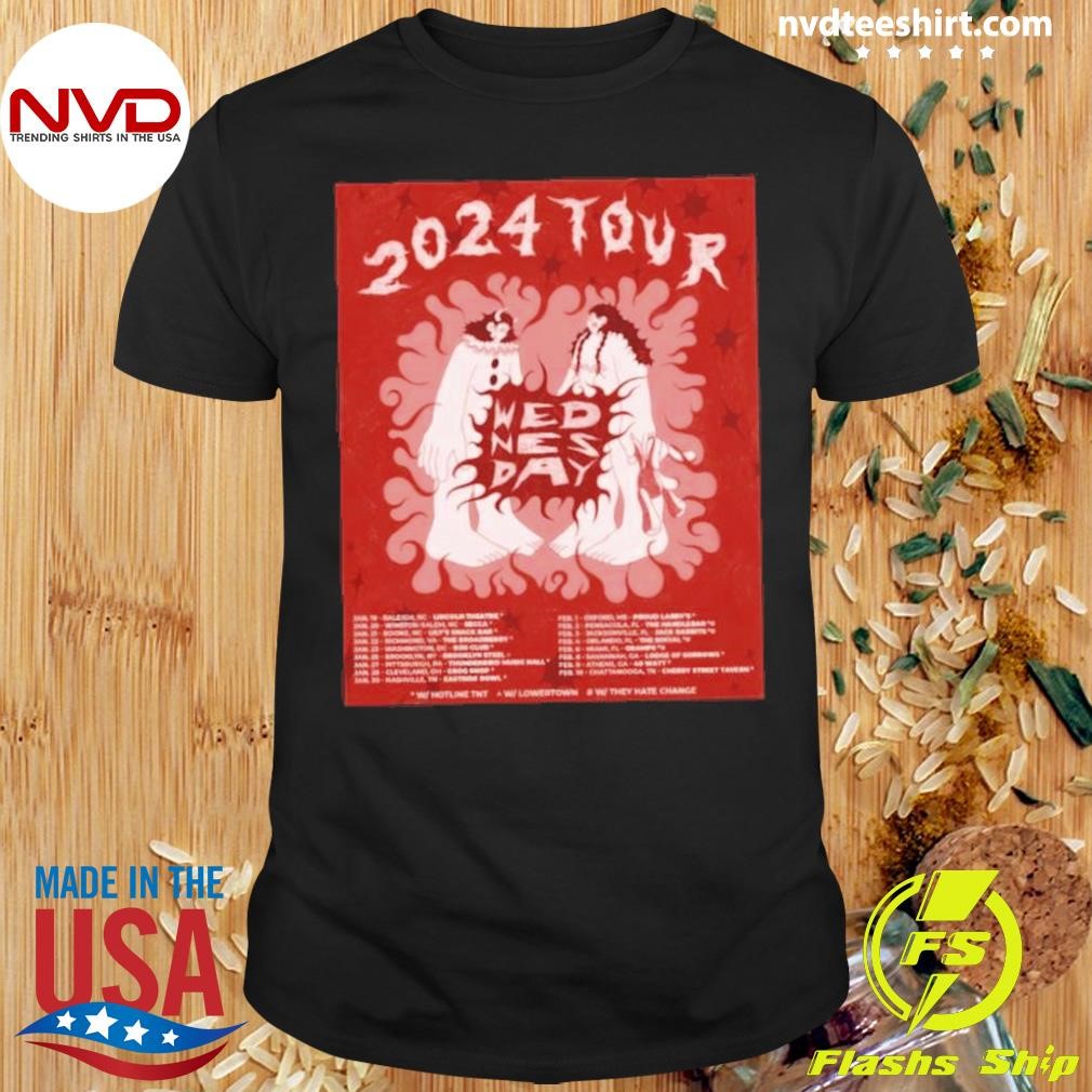 Wednesday Announce 2024 Tour Shirt