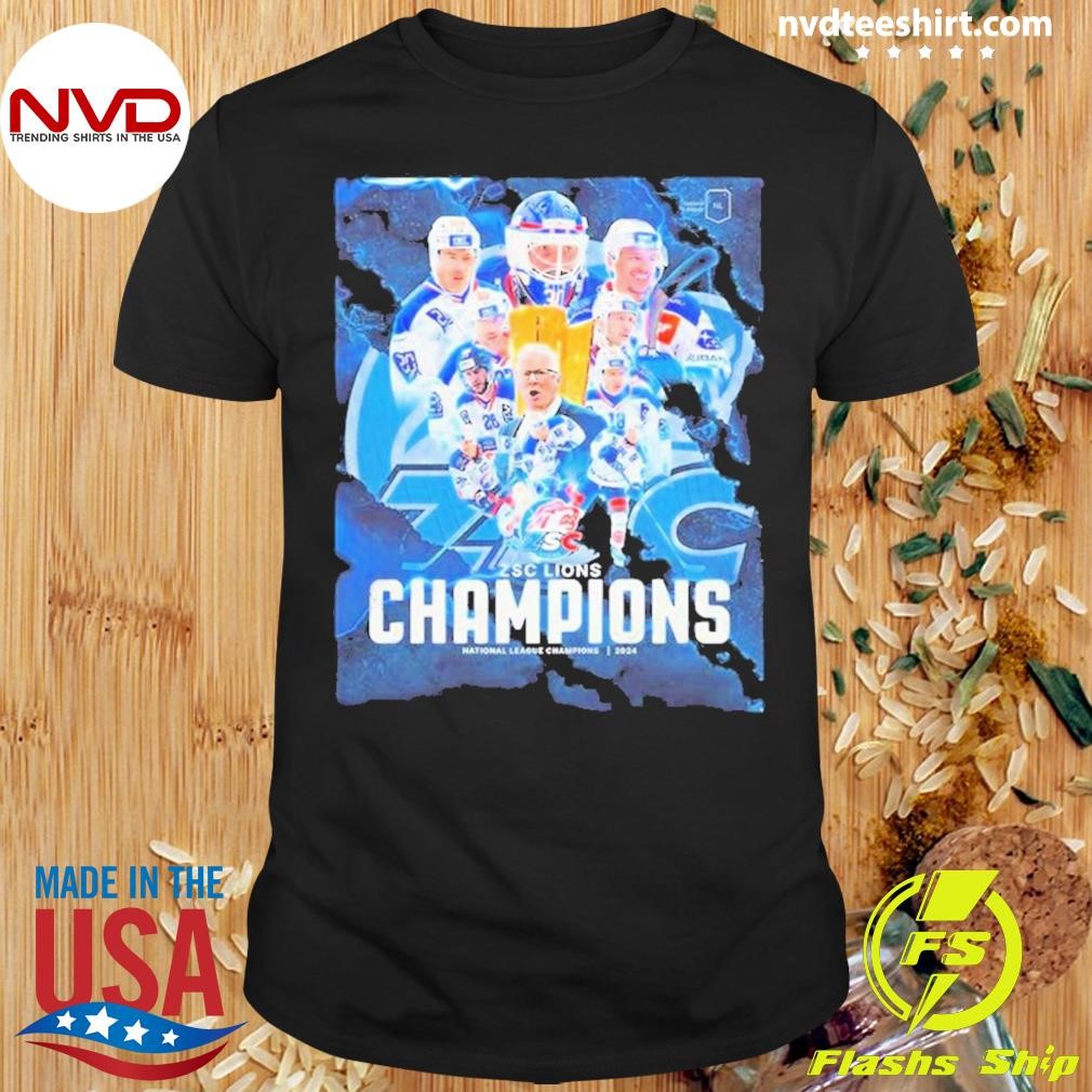 Zsc Lions Champions National League Champions 2024 Schweizer Meister Shirt