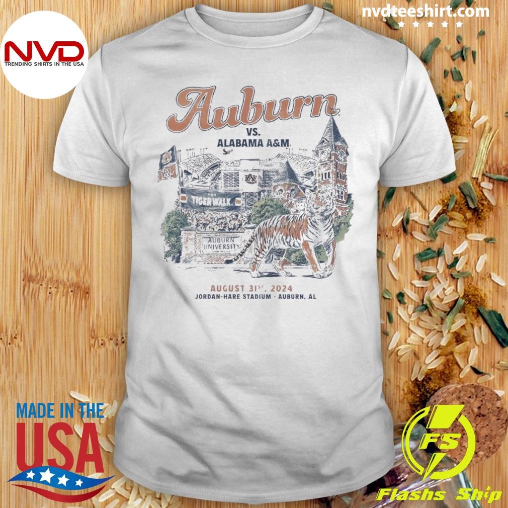 Auburn Tigers vs. Alabama A&M Bulldogs Game Day August 31st, 2024 Shirt