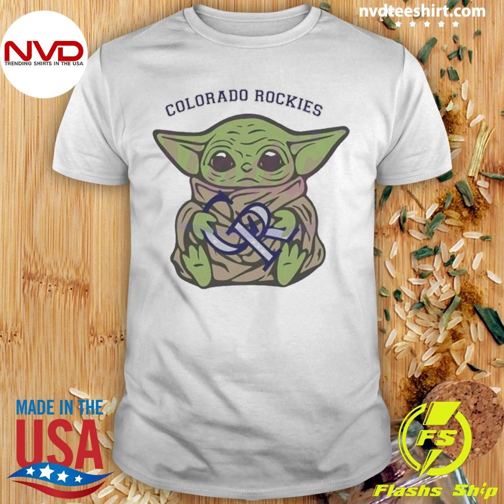 Colorado Rockies Baby Yoda Sport Shirt