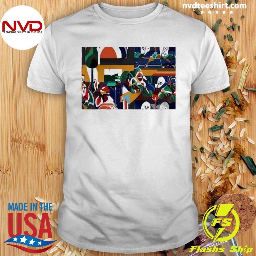 Colorful Expressive Abstract Digital Painting Art 2024 Shirt