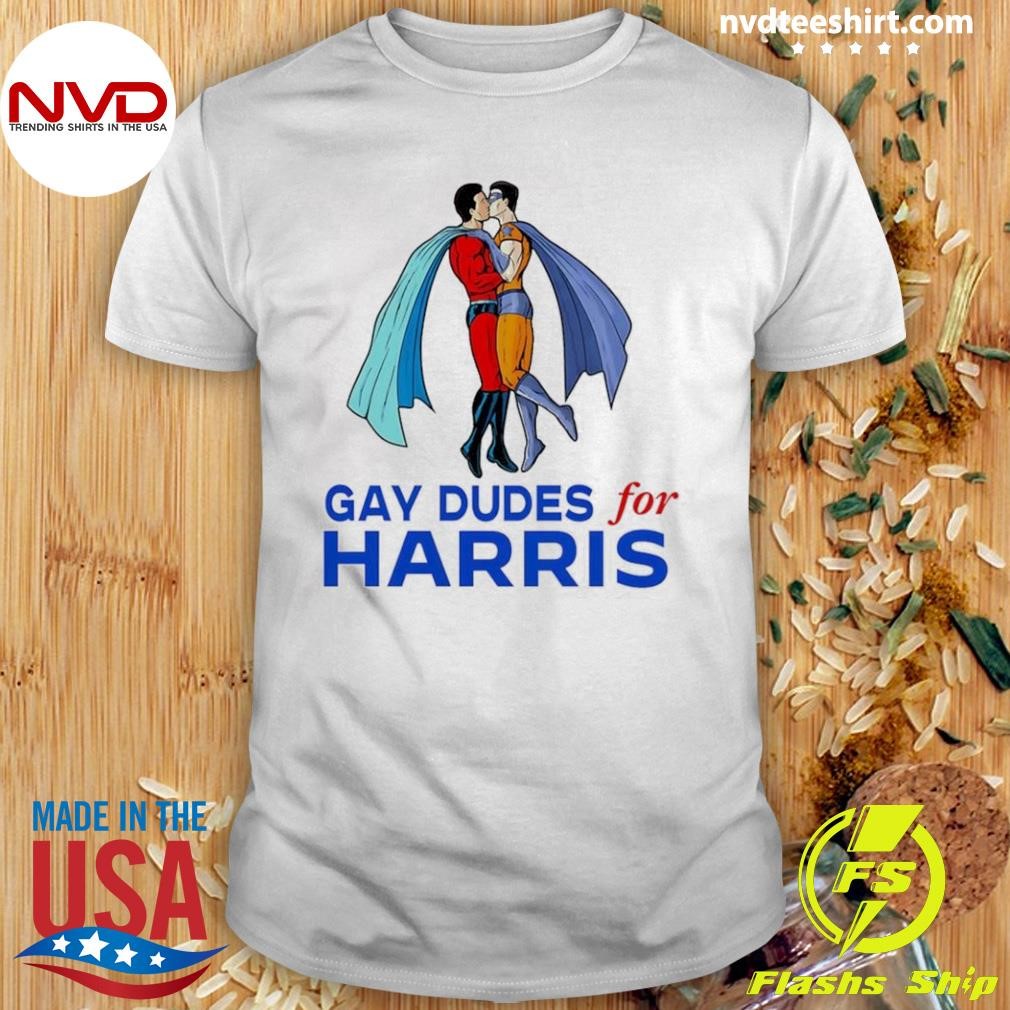 Deadpool & Wolverine Gay Dudes For Harris 2024 Shirt