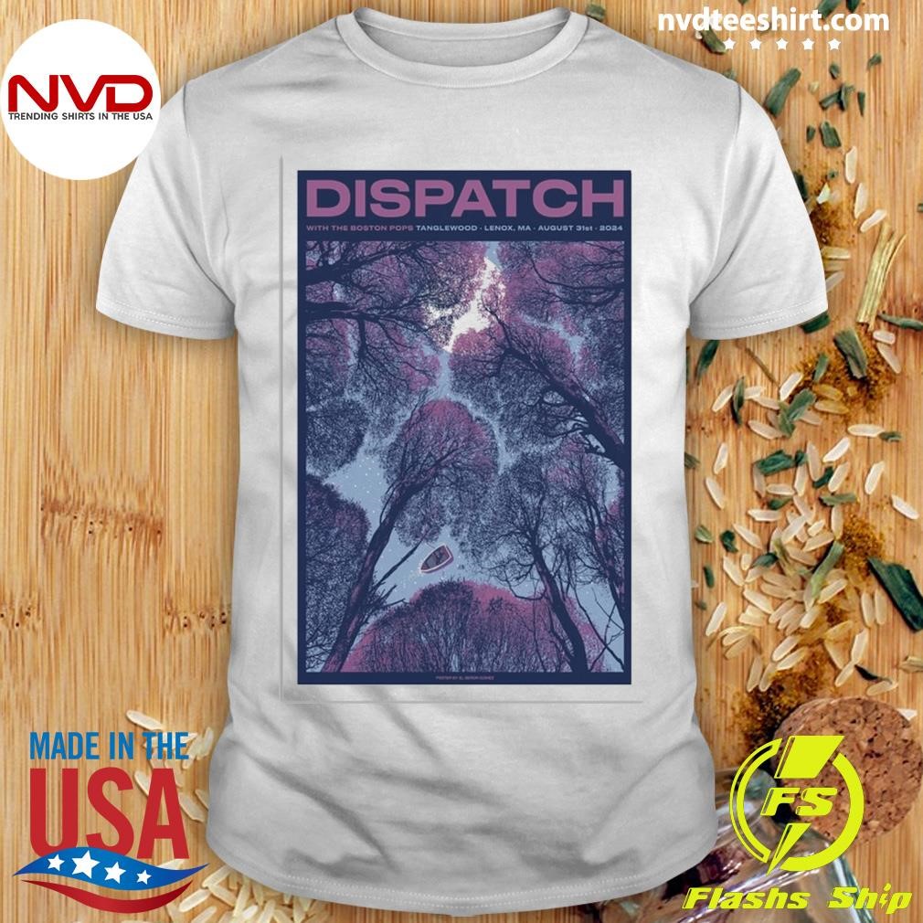 Dispatch Aug 31 2024 Tanglewood Music Center Lenox, MA Tour Poster Shirt