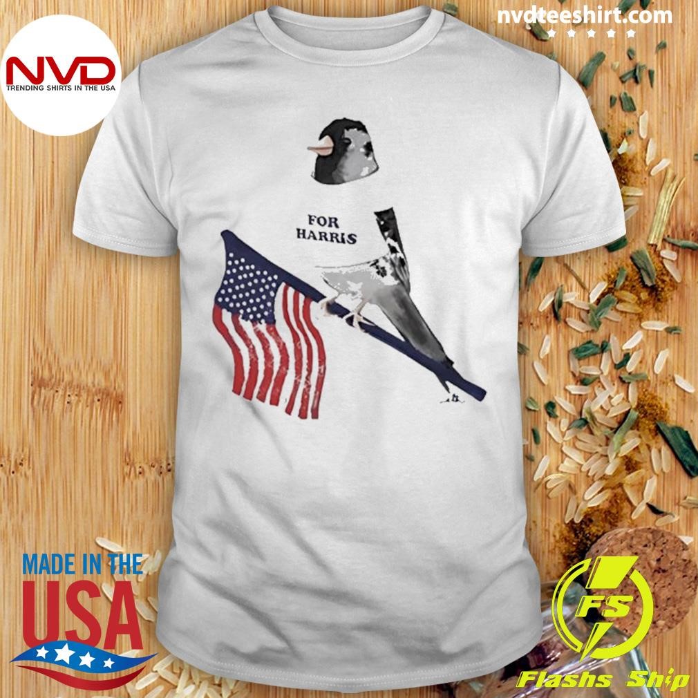 Dove For Harris American Flag 2024 Shirt